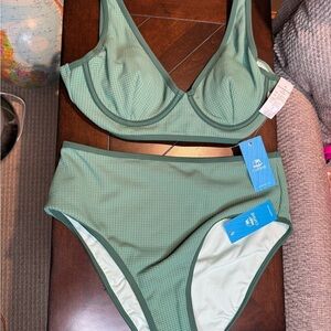 Cupshe Green Bikini Set